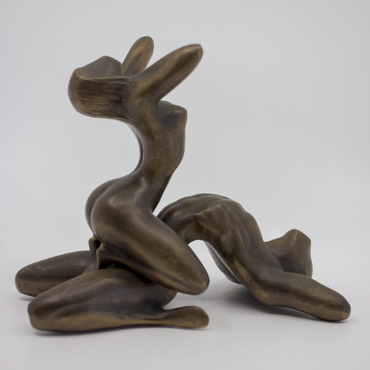 Erotic bronze sculpture Adolf Westergerling