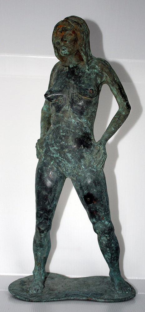 Bronze female sculpture