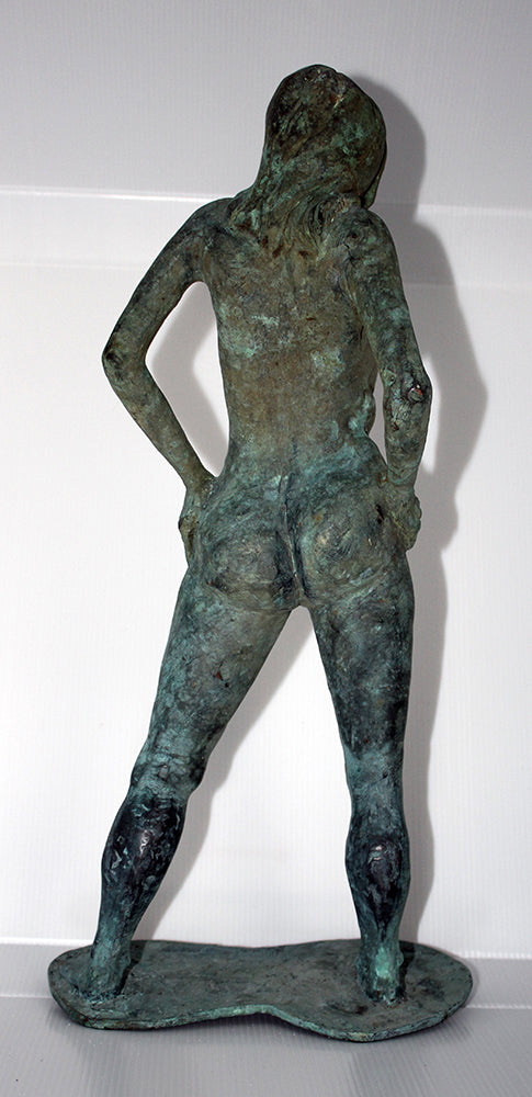 Bronze female sculpture