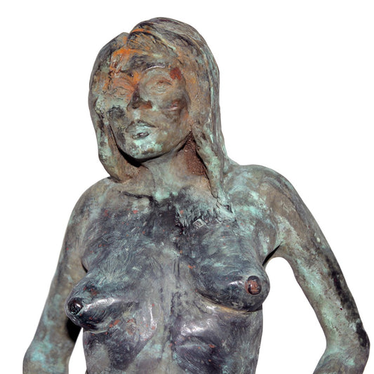 Bronze female sculpture