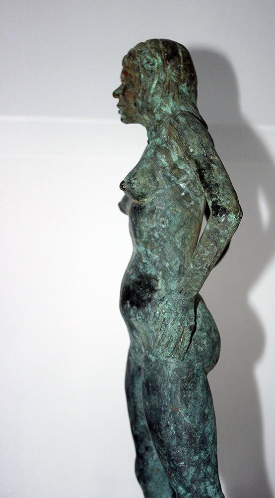 Bronze female sculpture